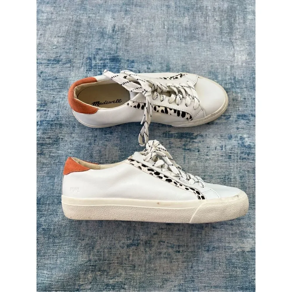 Madewell White Leather Sidewalk Low Top Crowdsourced Edition Womens 7